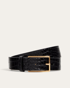 Alessio Belt, Croco Leather Belt dear-frances 